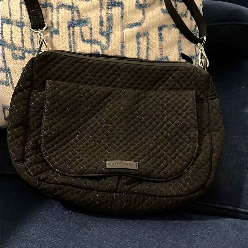 Vera Bradley Black Quilted Crossbody Bag
